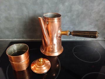 Koffiezetapparaat - Koper, Messing, Hout, Metaal