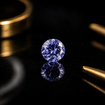 Natural Tanzanite Round Brilliant Cut 0.036 ct – 2.0 mm | Ge, Handtassen en Accessoires, Overige Accessoires, Verzenden, Nieuw