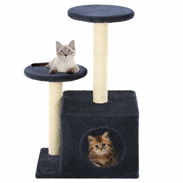 vidaXL Kattenkrabpaal met sisal krabpalen 60 cm donkerblauw, Dieren en Toebehoren, Katten-accessoires, Verzenden, Nieuw