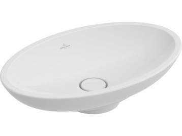 Veiling - Villeroy & Boch opzetwastafel met plug 58,5x38cm L