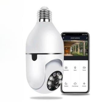 Smart WiFi Beveiligingscamera | 360° Draaibaar | E27 Schroef, Verzenden, Nieuw