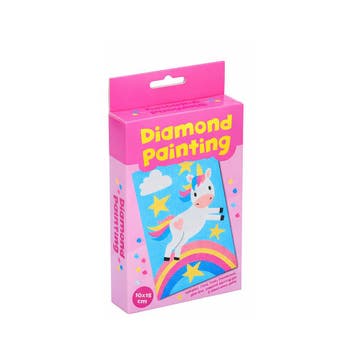 Diamond painting setje voor kinderen (10x15 cm, eenhoorn), Verzenden, Nieuw