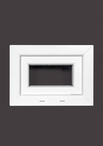 PVC raam kiep b60xh32 cm Wit, Ophalen of Verzenden, Gevelraam of Ruit