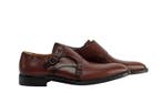 TESTONI - 8 UK - 42 IT - Monk Shoes Norwegian Welted Wood, Nieuw