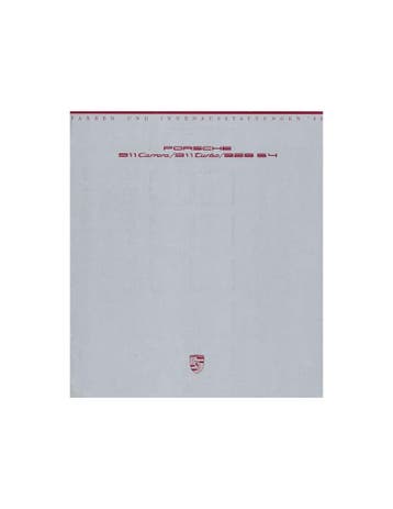 1990 PORSCHE 911 / 928 KLEUREN & INTERIEUR BROCHURE DUITS