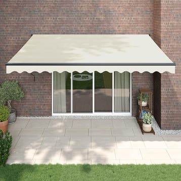vidaXL Luifel uittrekbaar 4,5x3 m stof en aluminium, Verzenden, Nieuw