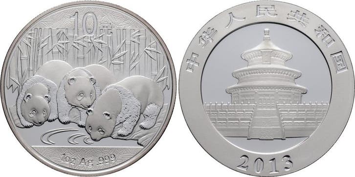 10 Yuan 2013 China Panda, Timbres & Monnaies, Monnaies | Amérique, Envoi