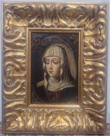 Spanish school (XVIII) - Virgin Mary (Mater Dolorosa) – Oil