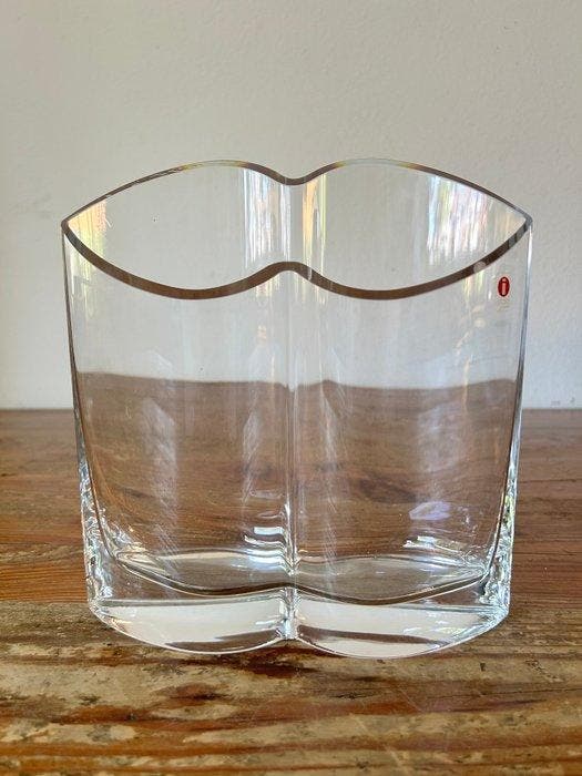 Iittala - Vaas - Glas - Dubbele vaas, Antiek en Kunst, Antiek | Glaswerk en Kristal