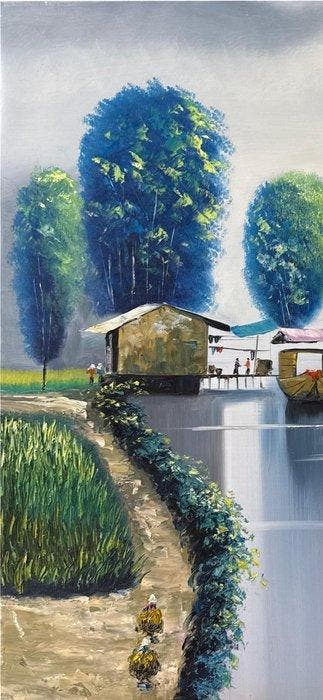Nguyen Robert (1958) - Douceur Fluviale au Vietnam 80 80