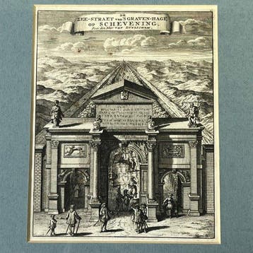 Jan van Lamsvelt (XVIII) - Antieke kopergravure De