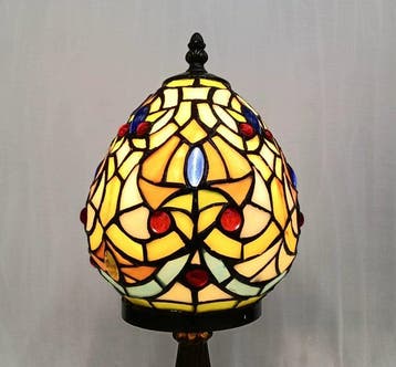 Tiffany style - Lampe de table - Vitrail