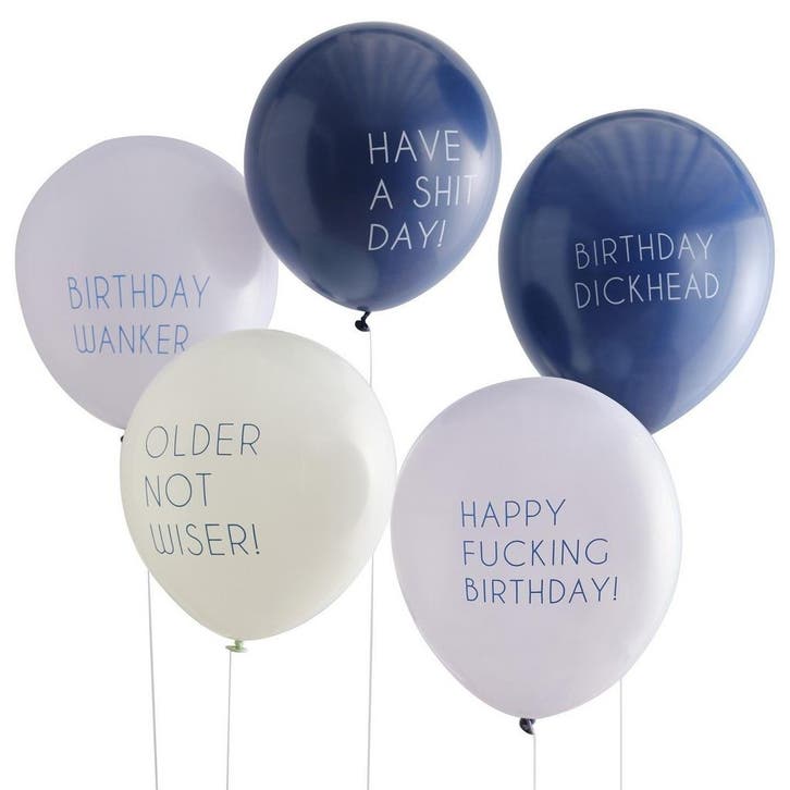 Ballonnen Naughty 30cm 5st, Hobby en Vrije tijd, Feestartikelen, Nieuw, Verzenden