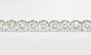 Tennis armband - 14 karaat Witgoud - 27.59ct. tw. Diamant