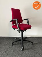 BMA Axia 2.2 - 8Z 2D armpads - Rode stoffering - Zwart voetk, Werkplek, Ophalen of Verzenden, Gebruikt, Stoel