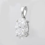 Zonder minimumprijs - Hanger - 14 karaat Witgoud - 2.33ct.