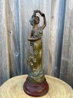 Ruchot - Statue, Bouton dOr - 32 cm - Bronze, Régule