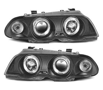 Phares Pour Bmw Série 3 E46 4P 98-01 Angel Eyes Ccfl Fond No, Verzenden, Nieuw