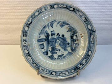 Bol (2) - Grand bol et assiette Chine Ming - Porcelaine -