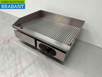 HCB RVS Grillplaat Bakplaat Geribbeld 55 cm 230V Horeca, Zakelijke goederen, Ophalen of Verzenden, Nieuw in verpakking
