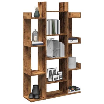 vidaXL Boekenkast 86x25,5x140 cm bewerkt hout oud, Verzenden, Nieuw