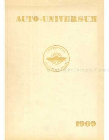 1969 AUTO UNIVERSUM JAARBOEK ENGELS