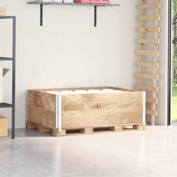 vidaXL Palletopzetranden 2 st 120x80 cm massief grenenhout, Verzenden