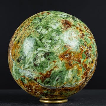 Natuurlijke chrysoprase-kraal – levendige groene tinten in