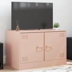 vidaXL Tv-meubel 67x39x44 cm staal roze, Verzenden, Nieuw