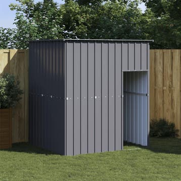 vidaXL Hondenhok met dak 165x153x181 cm gegalvaniseerd staal, Dieren en Toebehoren, Verzenden, Nieuw