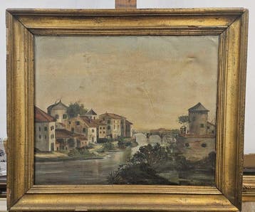 Escuela Impresionista Europea (XIX) - Paisaje de RIo