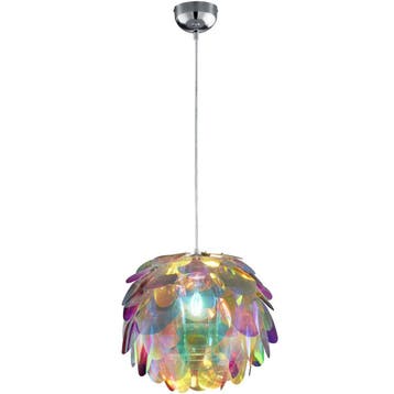 LED Hanglamp Trion Klova - Mat Chroom Aluminium met E27 Fitt, Verzenden, Nieuw