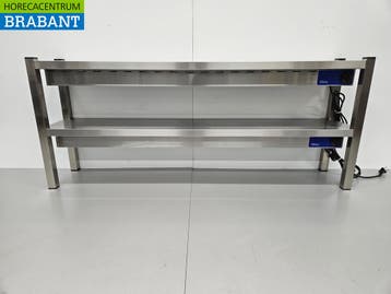 HCB RVS Dubbele Warmtebrug Warmhoudbrug Verwarmde etagère, Zakelijke goederen, Ophalen of Verzenden, Nieuw in verpakking