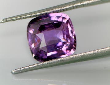 Paars, Roze Saffier - 3.27 ct - Gem research Swiss Lab (GRS), Nieuw