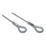 FORTEX Steel 0,5 meter - Ø10mm 1T staalkabel 6x 36 + stk, Verzenden, Nieuw