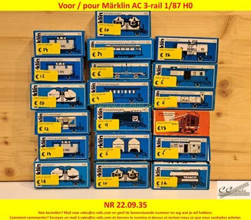 Marklin modeltreinen, locomotieven, wagons, rails, 2dehands, Hobby en Vrije tijd, Ophalen of Verzenden, Nieuw, Märklin