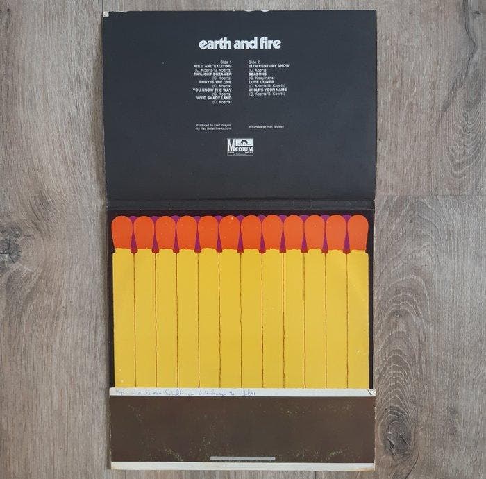 Earth & Fire - Earth And Fire - LP - 1ste persing - 1970, Cd's en Dvd's, Vinyl Singles