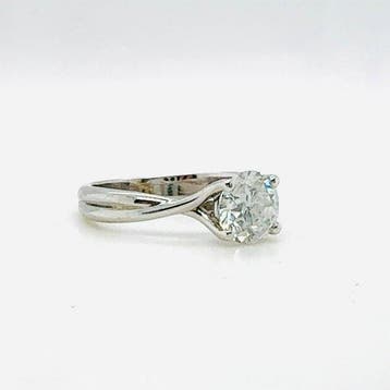 Verlovingsring - 14 karaat Witgoud - 1.50ct. tw. Diamant