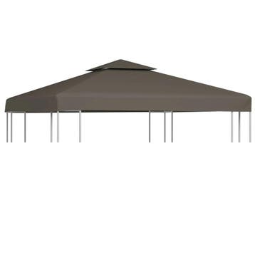 Toile tonnelle 3x3m taupe - Seconde chance durable, Verzenden