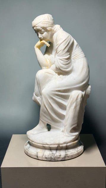 Guglielmo Pugi (1850-1915) - Beeld, Giovane fanciulla con