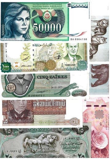 Wereld. - 23 Banknotes - Various Dates (Zonder minimumprijs)
