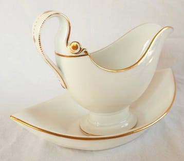 Porcelaine de Paris, Manufacture Nast - Saucière -, Antiquités & Art