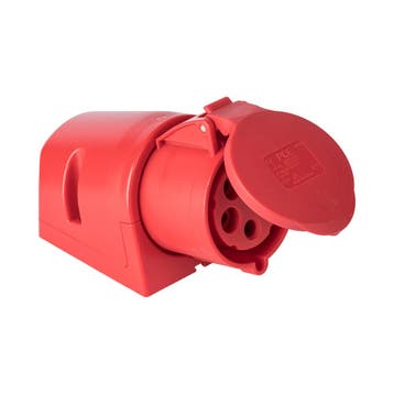 Industriële CEE Stopcontact 32A 5P 400V IP44 Rode Opbouw -, Doe-het-zelf en Bouw, Elektriciteit en Kabels, Verzenden, Nieuw