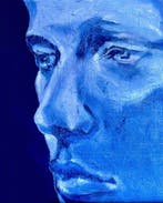 DAVIZ PLAZA - Visage en Bleu