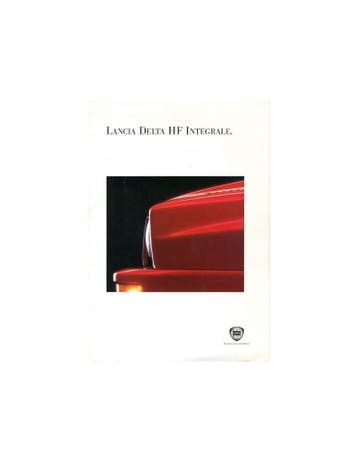 1994 LANCIA DELTA HF INTEGRALE BROCHURE DUITS, Ophalen of Verzenden, Nieuw