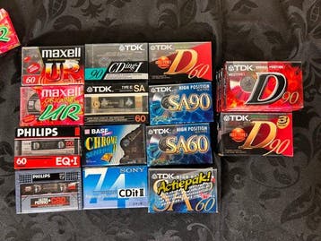 Philips, Sony, Maxell, BASF, TDK - UR 60 - C60 - SA 90 - II