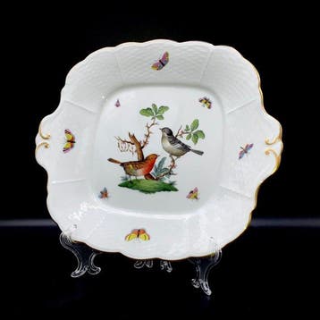 Herend - Exquisite Large Square Serving Platter (28 cm) -