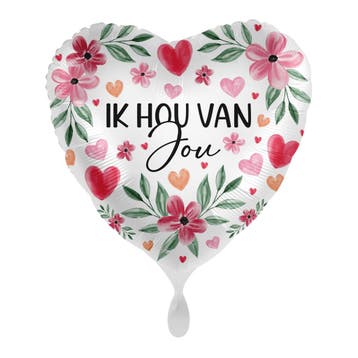 Ik Hou Van Jou Helium Ballon Leeg, Hobby & Loisirs créatifs, Articles de fête, Verzenden