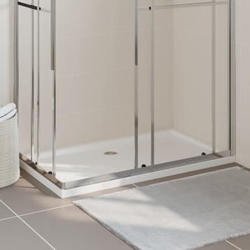 vidaXL Douchebak rechthoekig 70x120 cm ABS wit, Verzenden, Nieuw