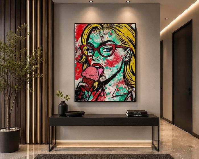 Gongas (XX-XXI) - Watermelon Sugar, Antiquités & Art, Art | Peinture | Moderne